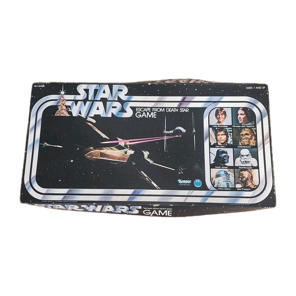 Vintage 1977 Star Wars Escape From The Death Star Board Game - Complete
